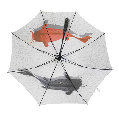 Ψάρια 62/68/72 ιντσών μεγάλη αντιανεμική ομπρέλα με διπλό κουβούκλιο με αερισμό