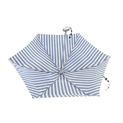 6 Ribs Pongee Fabric 5 Folds Compact Folding Umbrella Lightweight Windproof Rain Protection