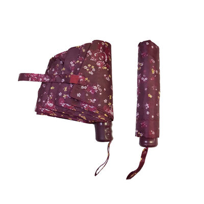 Αδιάβροχη αναδιπλώσιμη ομπρέλα συμπαγής σχεδίασης Φορητή θήκη συμπεριλαμβάνεται ελαφριά φορητή προστασία ταξιδιού