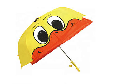 Κίτρινη τρισδιάστατη ομπρέλα παπιών παιδιών, εύρωστος αέρας ομπρελών παπιών των παιδιών ανθεκτικός
