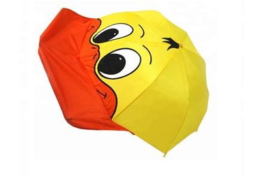 Κίτρινη τρισδιάστατη ομπρέλα παπιών παιδιών, εύρωστος αέρας ομπρελών παπιών των παιδιών ανθεκτικός