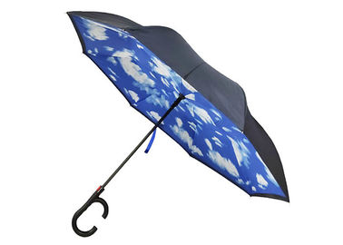 8 Pongee 190T επιτροπής Windproof ομπρέλα για το πλαίσιο πλευρών φίμπεργκλας λαβών αυτοκινήτων