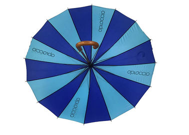 Ξύλινη ομπρέλα ραβδιών μορφής J, Raines Windproof πλαίσιο λαβών ομπρελών ξύλινο