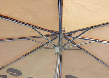 Ισχυρή μίνι ομπρέλα τριών πτυχών, πτυσσόμενο προσαρμοσμένο ομπρέλα σχέδιο γκολφ