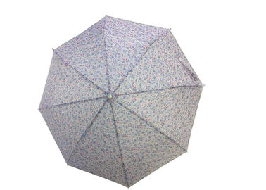 Μίνι διπλώνοντας ομπρέλα υφάσματος πολυεστέρα/Pongee, μόνη διπλώνοντας ομπρέλα