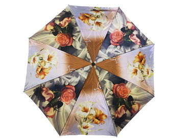 Συμπαγής ομπρέλα Rainmate, ύφασμα σατέν τυπωμένων υλών συνήθειας ομπρελών θαλάσσης ταξιδιού