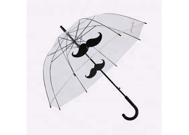 Δημοφιλής εικόνα γενειάδων που τυπώνει τα διαφανή πλευρά άξονων μετάλλων ομπρελών βροχής