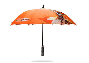 Ισχυρή Windproof εκτύπωση μεταφοράς θερμότητας λογότυπων γκολφ προσαρμοσμένη ομπρέλες