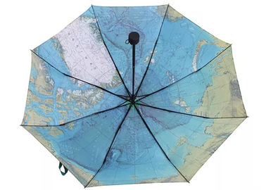 Προσαρμοσμένη τυπωμένη ομπρέλα 3 πτυχών, μίνι αυτόματη ομπρέλα για τον ήλιο ή βροχή