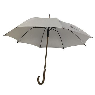 αυτόματη ανοικτή ομπρέλα 23 ίντσας κατ' ευθείαν με τον ξύλινο άξονα και ξύλινη ομπρέλα λαβών