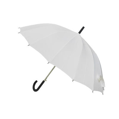 27 άσπρη Windproof ομπρέλα λαβών γάντζων ίντσας 16K