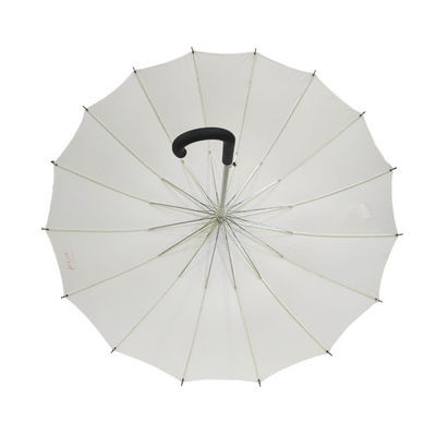 27 άσπρη Windproof ομπρέλα λαβών γάντζων ίντσας 16K