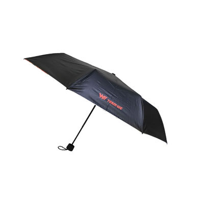 Μαύρο επίστρωμα 95cm ομπρέλα 3 πτυχών επίσκεψης