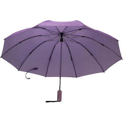 BSCI ενέκρινε τρεις διπλώματος αδιάβροχο αυτόματο ανοικτό στενό χρώματος ομπρελών πορφυρό