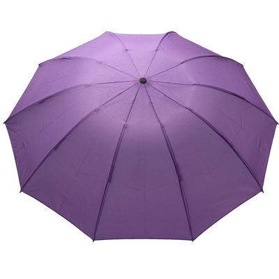 BSCI ενέκρινε τρεις διπλώματος αδιάβροχο αυτόματο ανοικτό στενό χρώματος ομπρελών πορφυρό