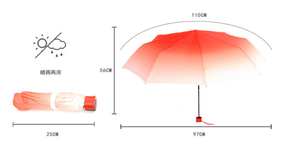 Προσαρμοσμένη συμπαγής διπλώνοντας μίνι Windproof ομπρέλα βροχής 3