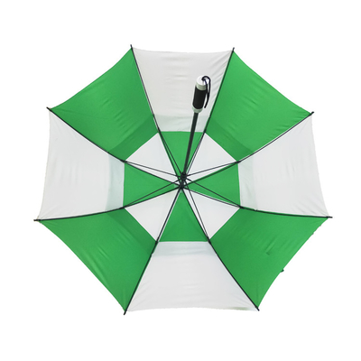 68» διπλή ομπρέλα γκολφ θόλων με το πλαίσιο φίμπεργκλας