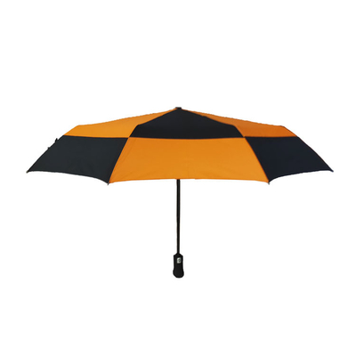 Τυπωμένη Windproof UV Pongee προστασίας διπλή ομπρέλα θόλων