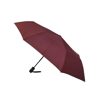 Windproof πτυσσόμενη Pongee επιχειρησιακή ομπρέλα για τους άνδρες και τις γυναίκες