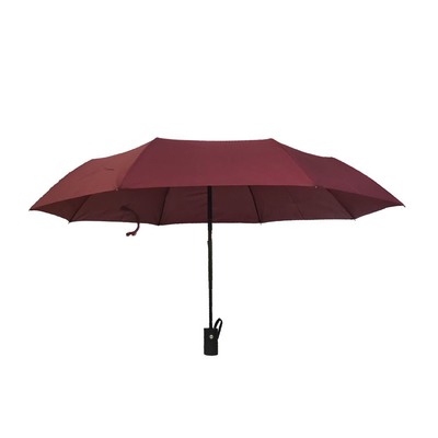 Windproof πτυσσόμενη Pongee επιχειρησιακή ομπρέλα για τους άνδρες και τις γυναίκες