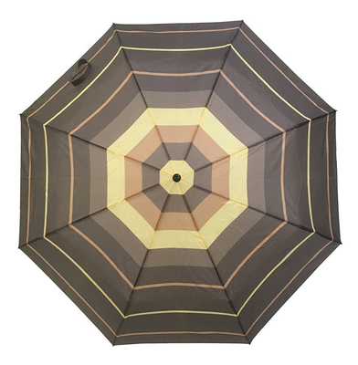 Χειρωνακτική ανοικτή ξύλινη πτυσσόμενη ομπρέλα πολυεστέρα λαβών 190T J