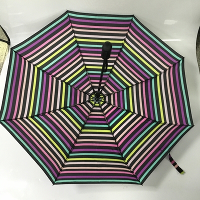 Γυναικείο αυτόματη ανοικτή στενή Pongee συμπαγής διπλώνοντας ομπρέλα υφάσματος