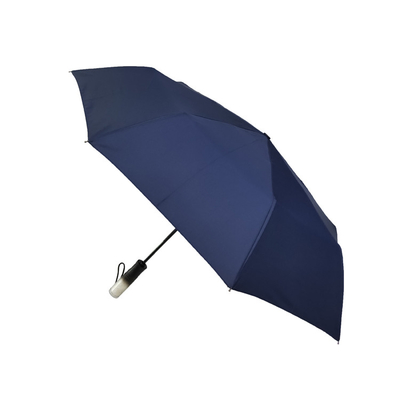 Φανταστική διπλώνοντας Pongee 3 ομπρέλα αδιάβροχων με τη λαβή αποθήκευσης