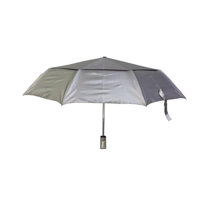 Windproof UV Pongee προστασίας αυτόματες ομπρέλες 3 πτυχών για τους ενηλίκους