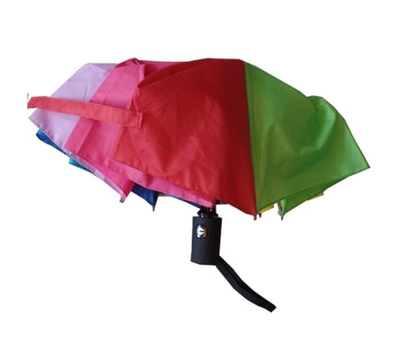 Πτυσσόμενη Pongee ουράνιων τόξων αυτόματη ανοικτή και στενή ομπρέλα 21 &quot; x8k