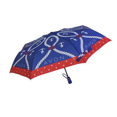 Pongee συνήθειας αυτόματη ανοικτή Windproof διπλώνοντας ομπρέλα 3 για τις κυρίες