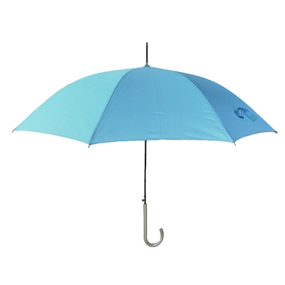 Ευθεία αδιάβροχη Pongee cOem ομπρέλα με τη λαβή αργιλίου