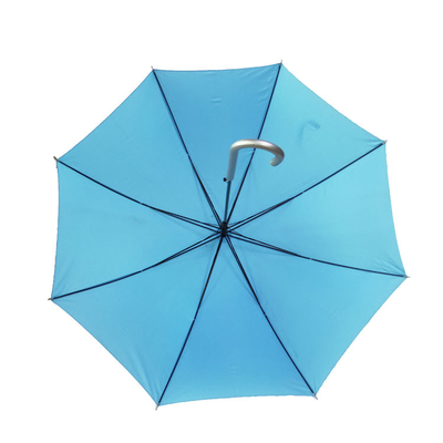 Ευθεία αδιάβροχη Pongee cOem ομπρέλα με τη λαβή αργιλίου