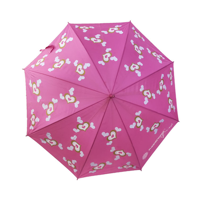 Windproof ψηφιακή αυτόματη ανοικτή ευθεία ομπρέλα εκτύπωσης για τις γυναίκες