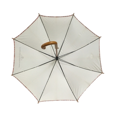 Αυτόματη ανοικτή ξύλινη Pongee προώθησης άξονων ομπρέλα