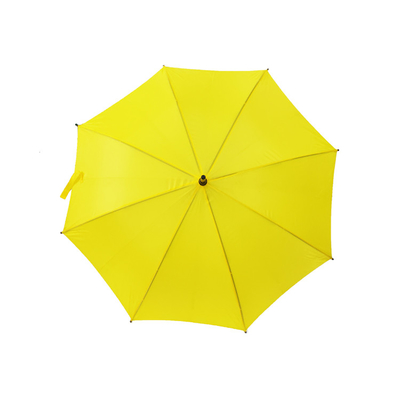 Ξύλινη αυτόματη ανοικτή Windproof ευθεία ομπρέλα λαβών με τον άξονα φίμπεργκλας