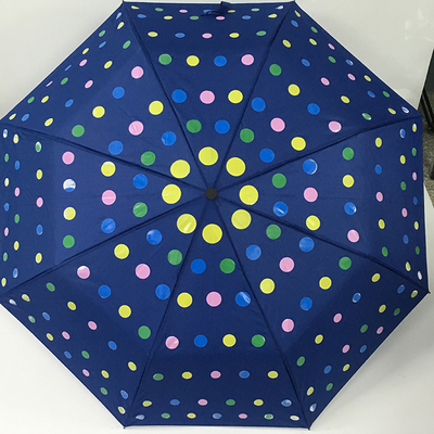 Μαγική εκτύπωση που διπλώνει την αυτόματη ανοικτή Pongee ομπρέλα υφάσματος για τις κυρίες