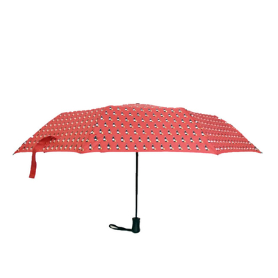 Pongee 190T λογότυπων συνήθειας υπαίθρια αυτόματη διπλώνοντας ομπρέλα 21inch