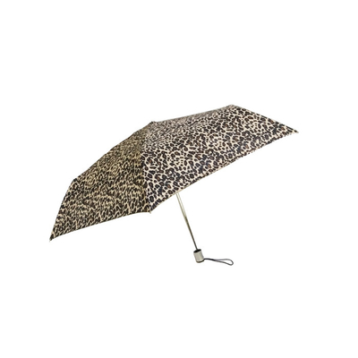 Η λεοπάρδαλη τύπωσε την αντι UV μίνι Windproof ομπρέλα τσεπών
