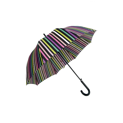 SGS Windproof συμπαγής ευθεία ριγωτή ομπρέλα για το ταξίδι