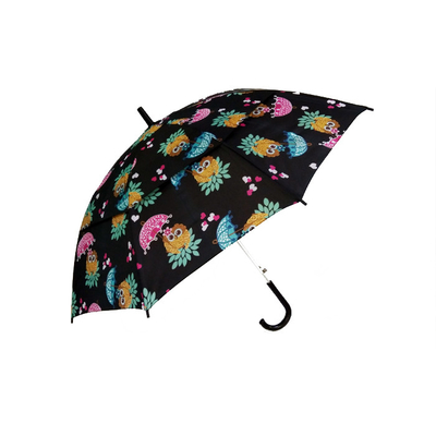19 Pongee 190T Inchx8k παιδιά που διπλώνουν την ομπρέλα με την πλαστική λαβή J