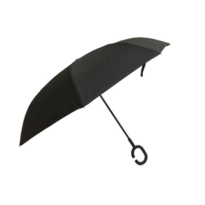 Διπλή Windproof αντιστροφή ομπρέλα λαβών στρώματος Γ