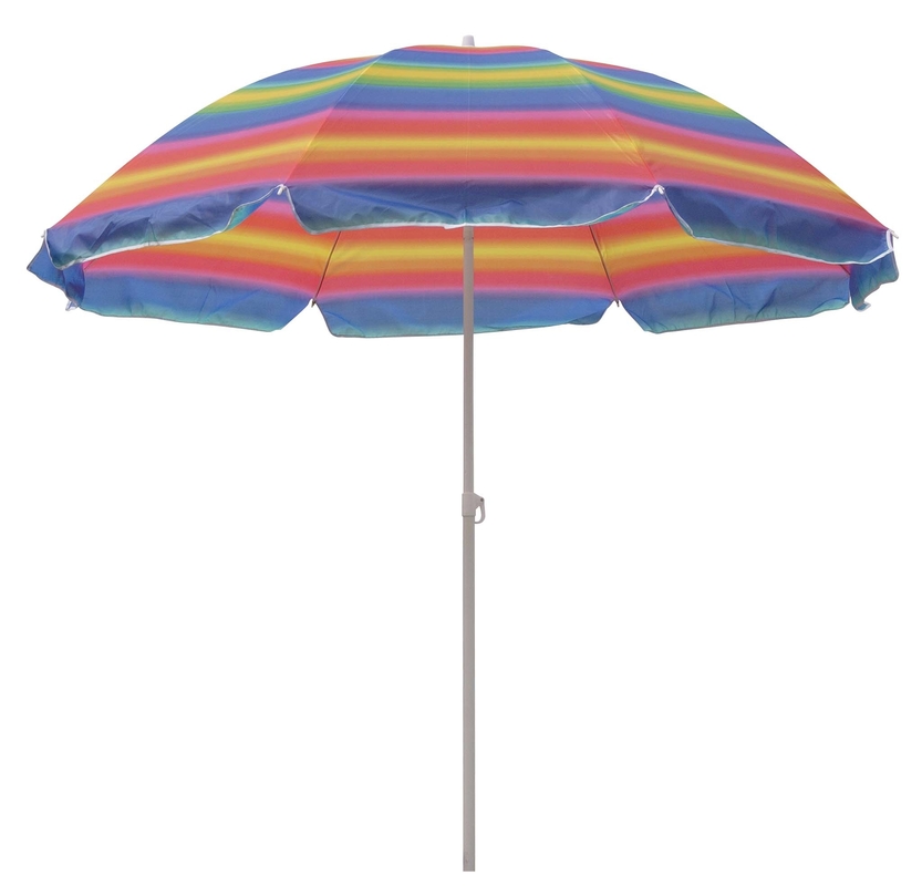 42 ίντσες Streerable Metal Beach Umbrella με UPF 50 Προστασία με 210T υφασμάτινο oxford