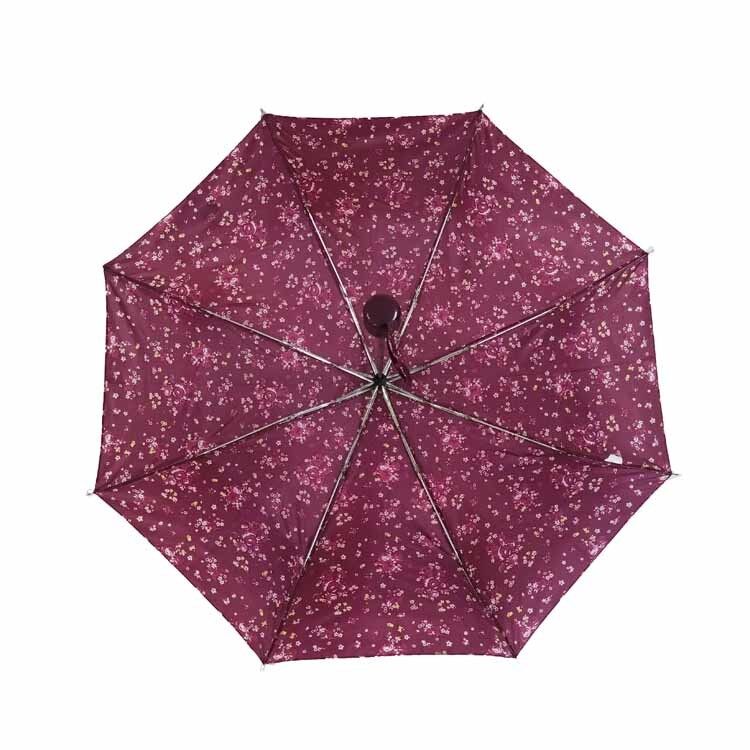 Αδιάβροχη αναδιπλώσιμη ομπρέλα συμπαγής σχεδίασης Φορητή θήκη συμπεριλαμβάνεται ελαφριά φορητή προστασία ταξιδιού