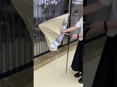 Προσωποποιημένη ομπρέλα εξωτερικού pongee με αδιάβροχα μεταλλικά και ίνες γυαλιού πλευρά